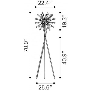 Savoy Floor Lamp Chrome - Chrome