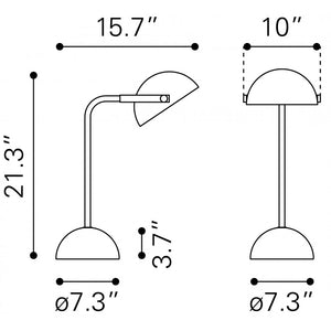 Irving Table Lamp Black - Black