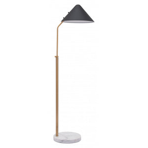 Pike Floor Lamp Black - Black