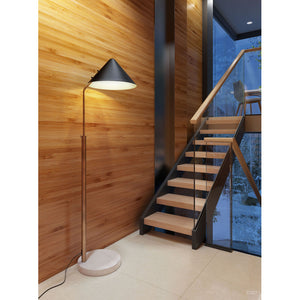 Pike Floor Lamp Black - Black