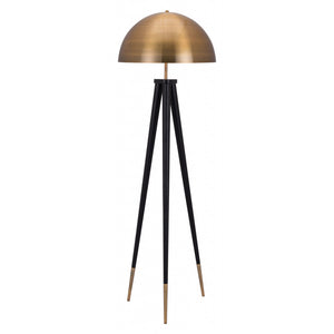 Mascot Floor Lamp Brass & Black - Brass & Black