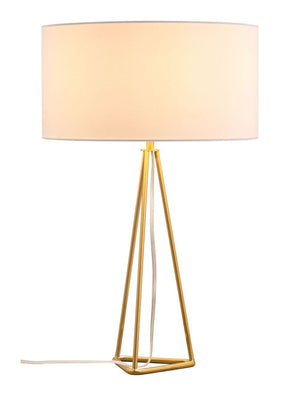 Sascha Table Lamp White & Gold