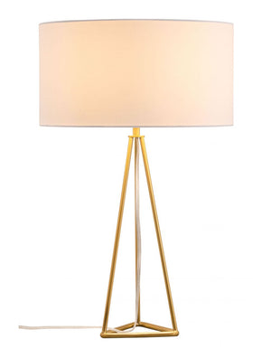 Sascha Table Lamp White & Gold