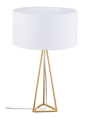 Sascha Table Lamp White & Gold