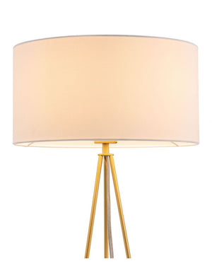 Sascha Table Lamp White & Gold