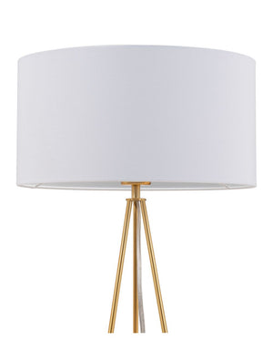 Sascha Table Lamp White & Gold