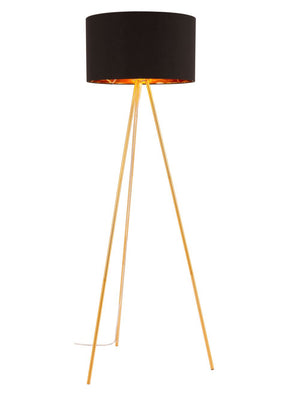 Mariel Floor Lamp Black & Gold