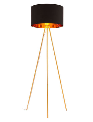 Mariel Floor Lamp Black & Gold