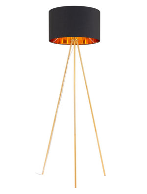 Mariel Floor Lamp Black & Gold