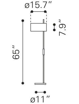 Lonte Floor Lamp Black