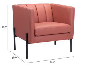 Jess Accent Chair Rust