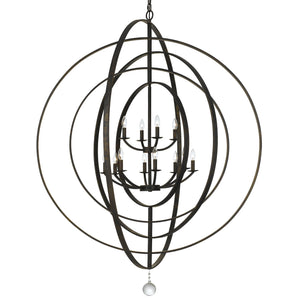 Luna 12 Light English Bronze Chandelier