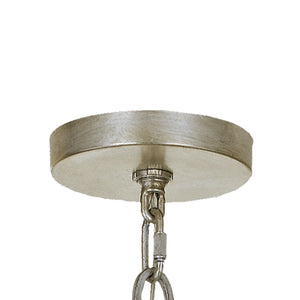 Luna 12 Light Antique Silver Sphere Chandelier