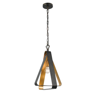 Luna 1 Light English Bronze & Gold Mini Chandelier