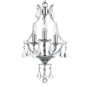 Cedar 3 Light Polished Chrome Mini Chandelier
