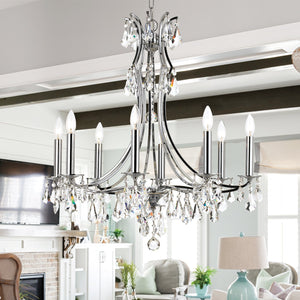 Cedar 8 Light Polished Chrome Chandelier