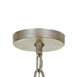 Luna 6 Light Antique Silver Chandelier