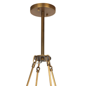 Manchester 8-Light Radial Chandelier – Antique Brass