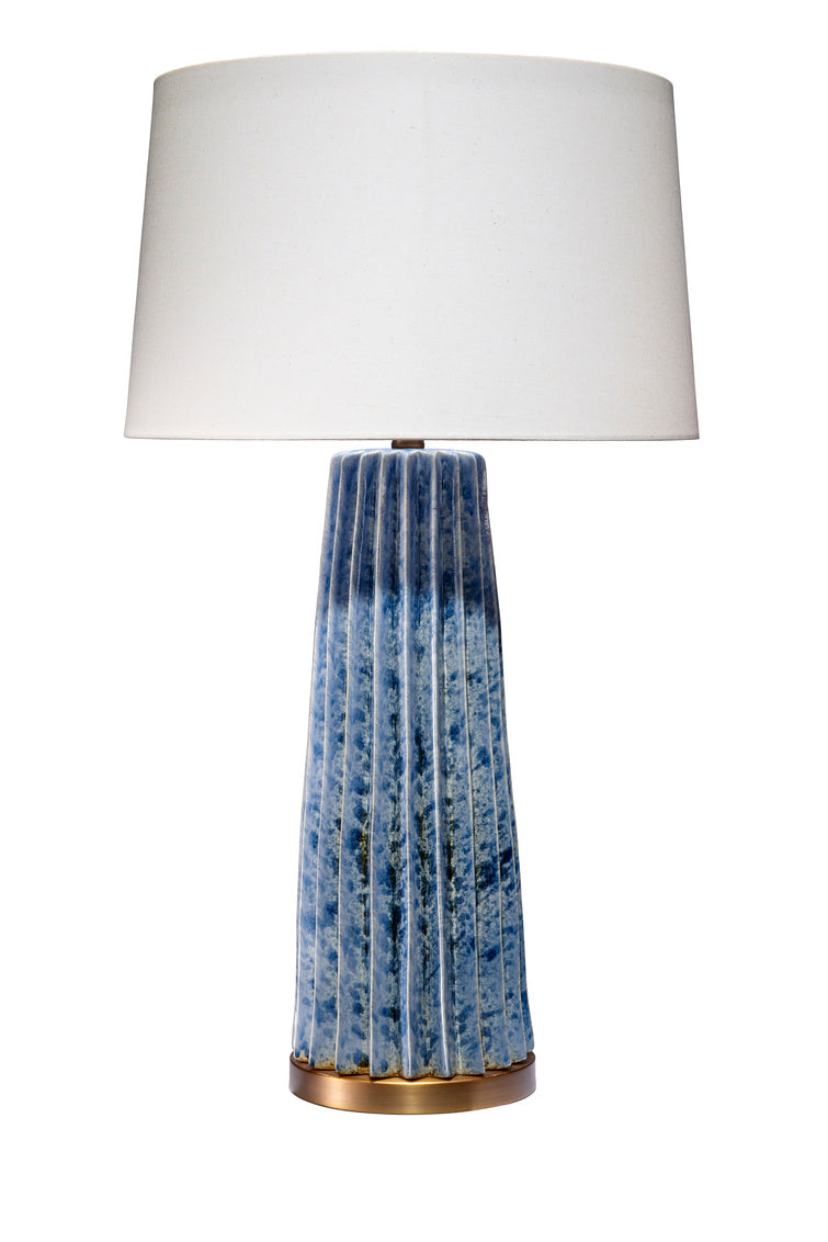 Pleated Table Lamp- Cornflower Blue - Scenario Home