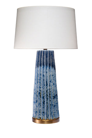 Pleated Table Lamp- Cornflower Blue
