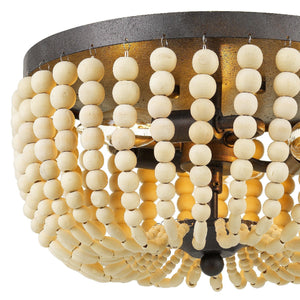 Rylee 3 Light Matte Black Ceiling Mount