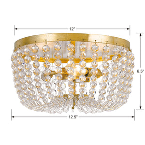 Rylee 3 Light Matte Black Ceiling Mount