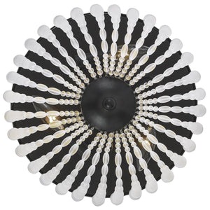 Rylee 3 Light Matte Black Ceiling Mount