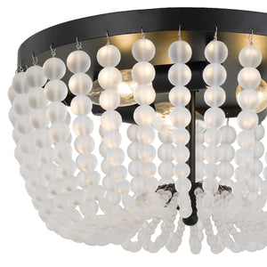 Rylee 3 Light Matte Black Ceiling Mount