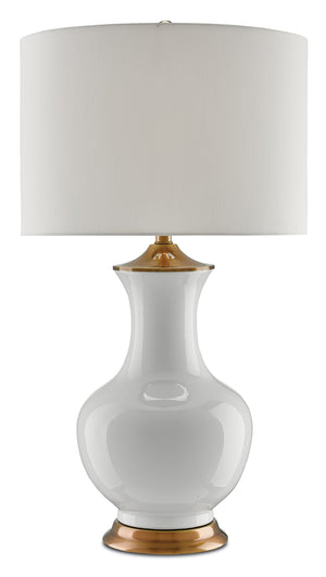 Currey and Company Lilou White Table Lamp