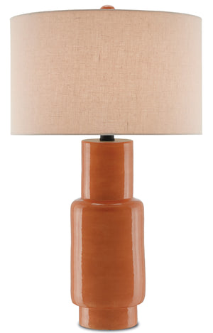 Currey and Company Janeen Orange Table Lamp