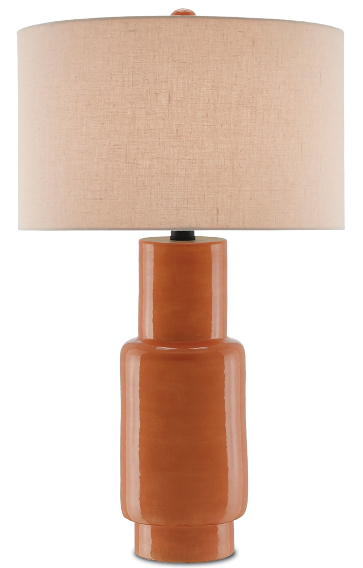 Currey and Company Janeen Orange Table Lamp