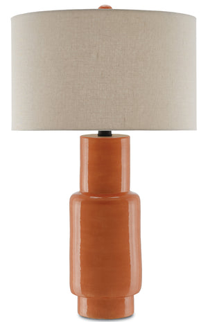 Currey and Company Janeen Orange Table Lamp