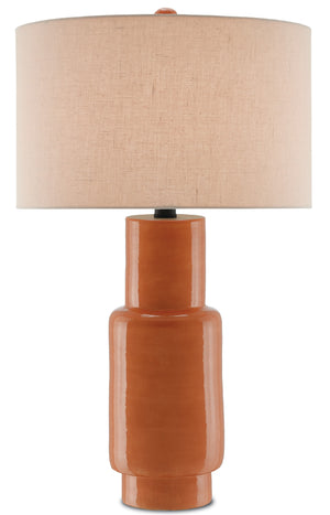 Currey and Company Janeen Orange Table Lamp