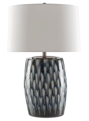 Currey and Company Milner Blue Table Lamp