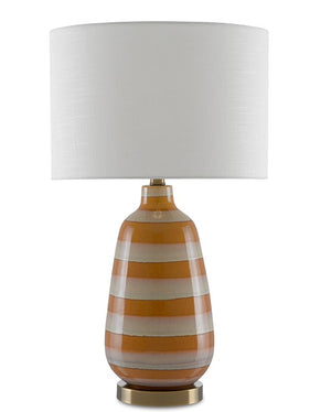 Currey and Company August Oyster White Table Lamp