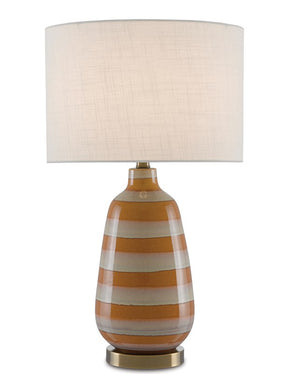 Currey and Company August Oyster White Table Lamp