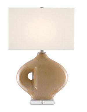 Currey and Company Akimbo Peach Crystal Table Lamp