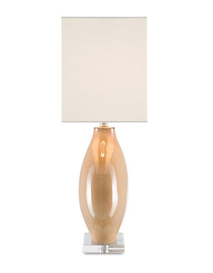 Currey and Company Akimbo Peach Crystal Table Lamp