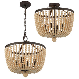 Rylee 4 Light Forged Bronze Chandelier