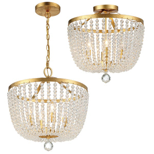 Rylee 4 Light Antique Gold Chandelier