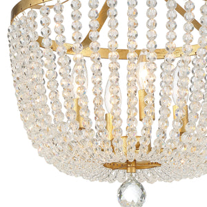 Rylee 4 Light Antique Gold Chandelier