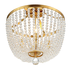 Rylee 4 Light Antique Gold Ceiling Mount