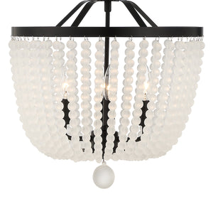 Rylee 4 Light Matte Black Chandelier