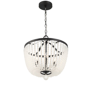 Rylee 4 Light Matte Black Chandelier