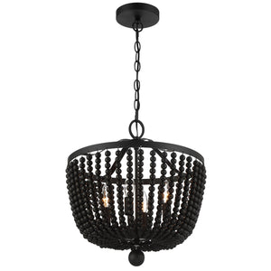 Rylee 4 Light Matte Black Chandelier
