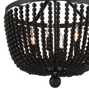 Rylee 4 Light Matte Black Chandelier