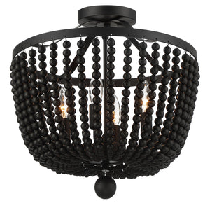 Rylee 4 Light Matte Black Ceiling Mount