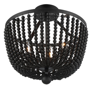 Rylee 4 Light Matte Black Ceiling Mount