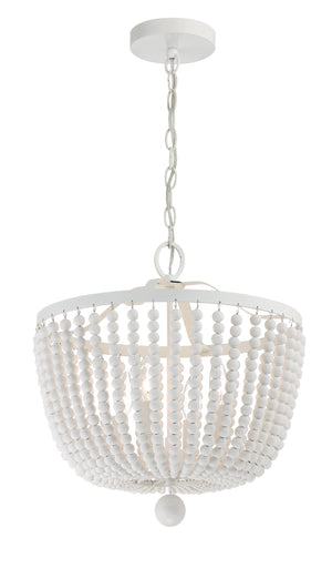 Rylee 4 Light Matte White Chandelier