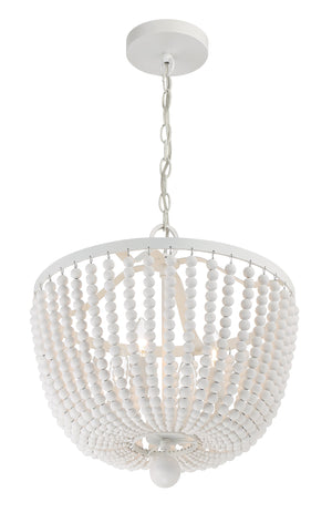 Rylee 4 Light Matte White Chandelier